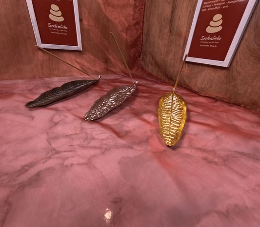 Räucherstäbchen Halter Metall Blatt