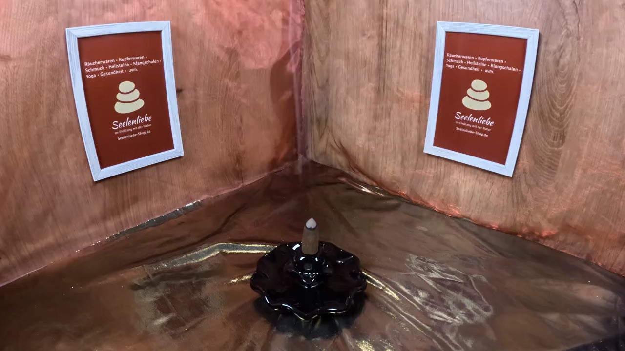 Keramik Rückfluss Räucherkegel Brenner Springbrunnen