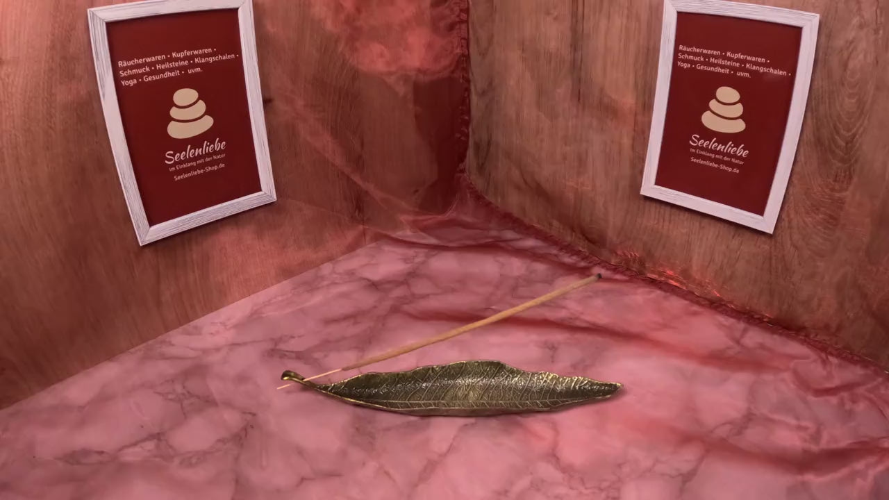 Räucherstäbchen Halter Metall Blatt